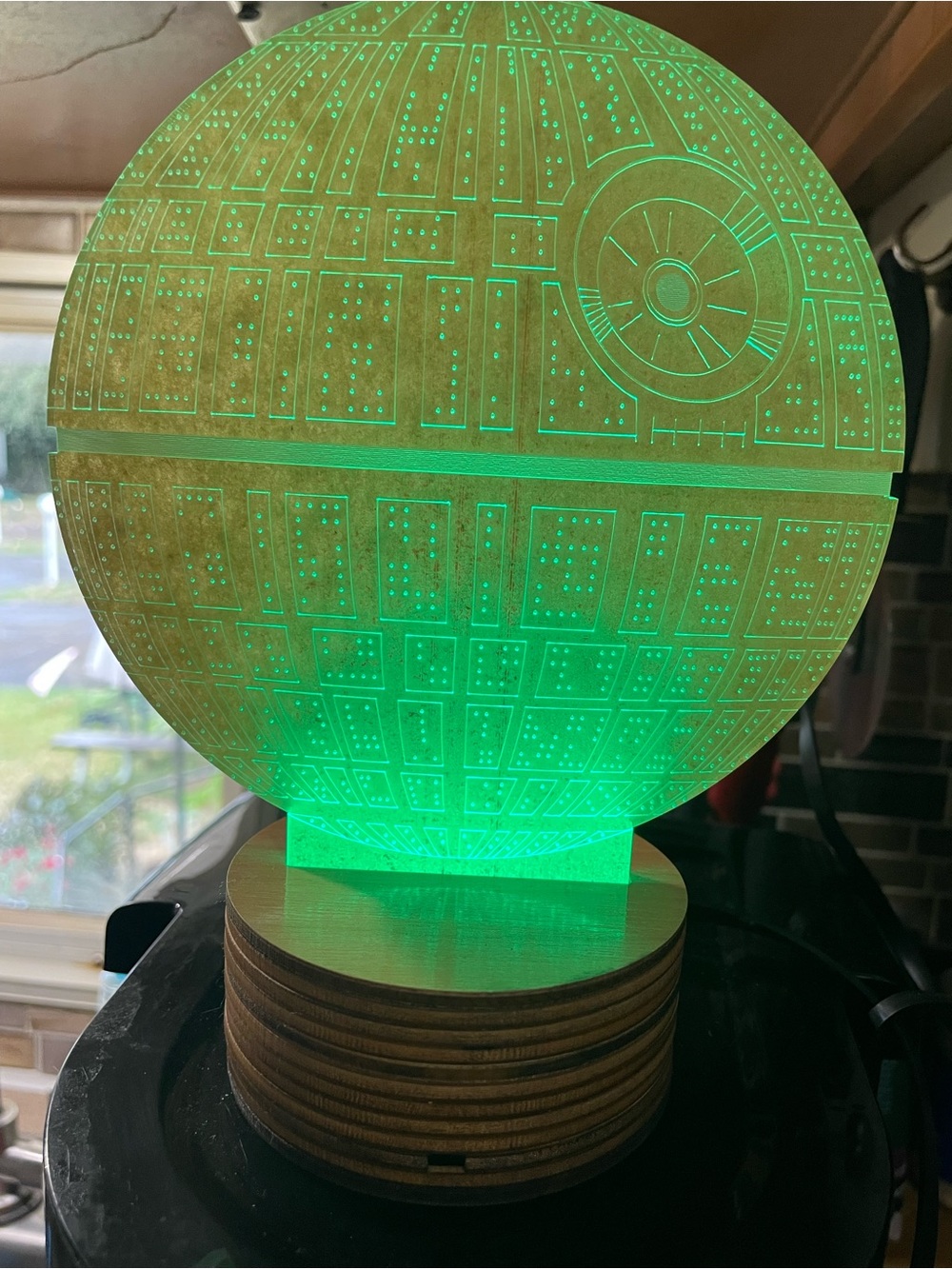 Star Wars Death Star Color-Changing LED Lamp - Picture 2 of 10